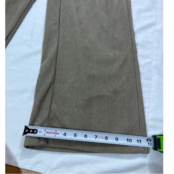 NWT Halara Ribbed High Waisted Pocket Wide Leg Casual Pants Womens Large Casual - Picture 6 of 9